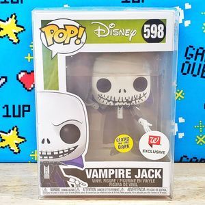 Funko PoP Nightmare Before Christmas Vampire Jack #598 GITD Exclusive + Protecto